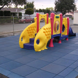 Rubber-Cal 19.5-in W x 19.5-in L x 2.5-in T Interlocking Rubber Gym Floor Tile (2.77-sq ft)