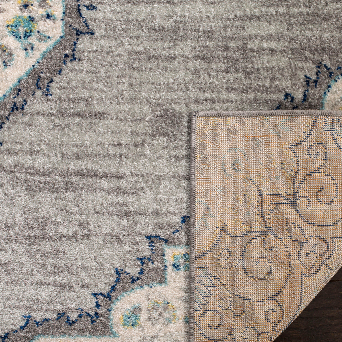 Safavieh Madison Suzian 2 x 8 Runner Rug, Light Gray/Blue, Indoor Floral/Botanical Oriental (Polypropylene)