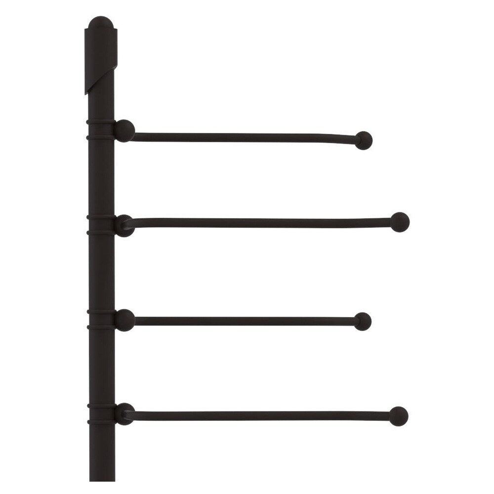 Allied Brass Soho Collection Free Standing 4 Pivoting Swing Arm Towel Stand in Oil Rubbed Bronze