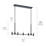 Kichler Torvee 5-Light Black Vintage Chandelier