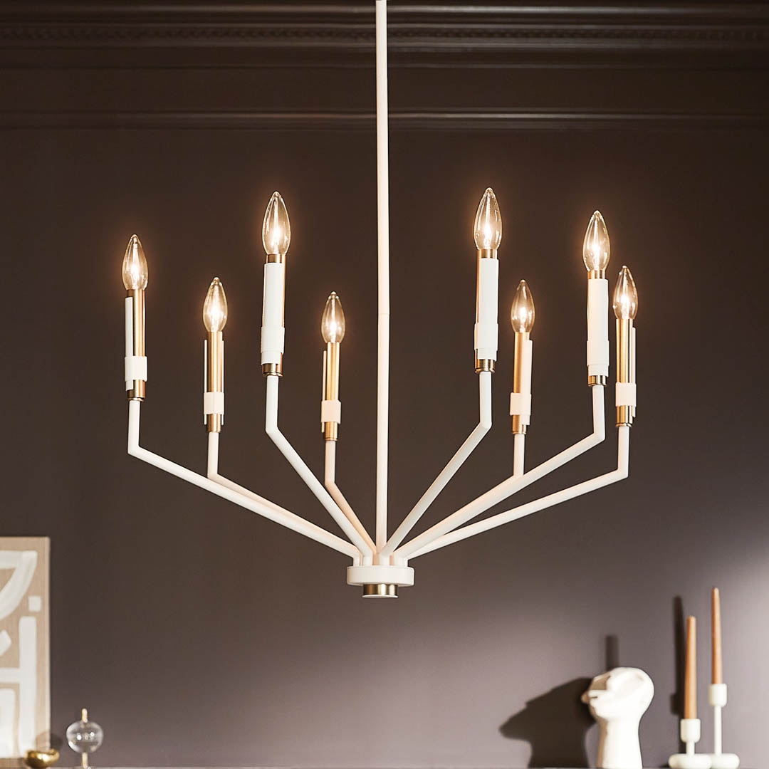 Kichler Armand 8-Light White Modern/Contemporary Chandelier