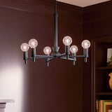Kichler Torvee 6-Light Black Vintage Chandelier