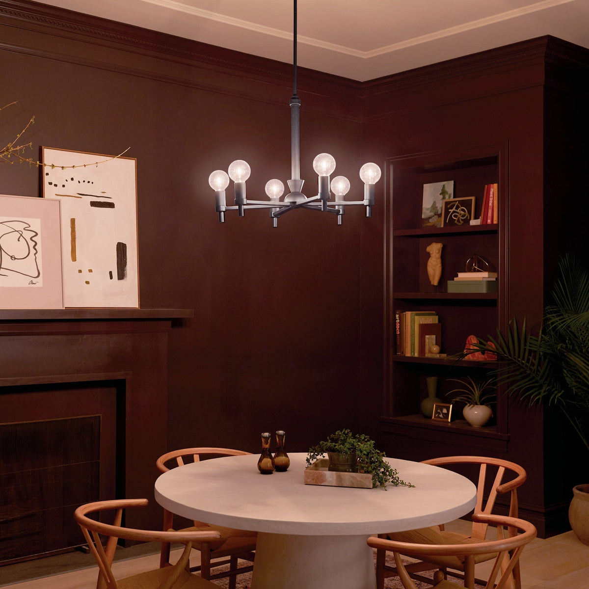 Kichler Torvee 6-Light Black Vintage Chandelier