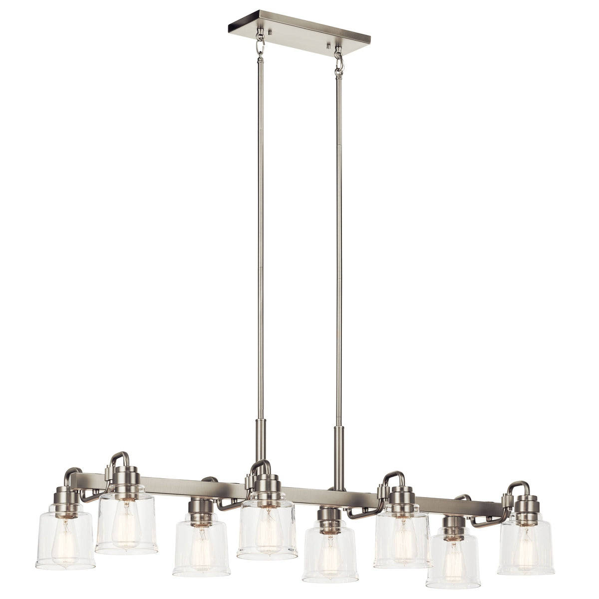Kichler Aivian 8-Light Brushed Nickel Vintage Chandelier