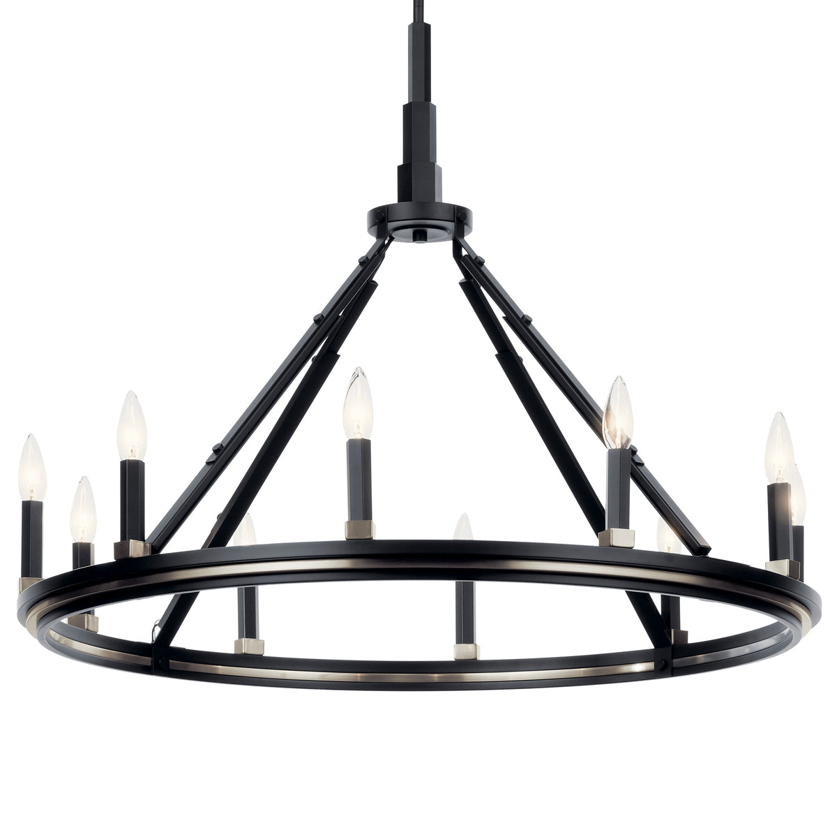Kichler Emmala 10-Light Black Vintage Chandelier