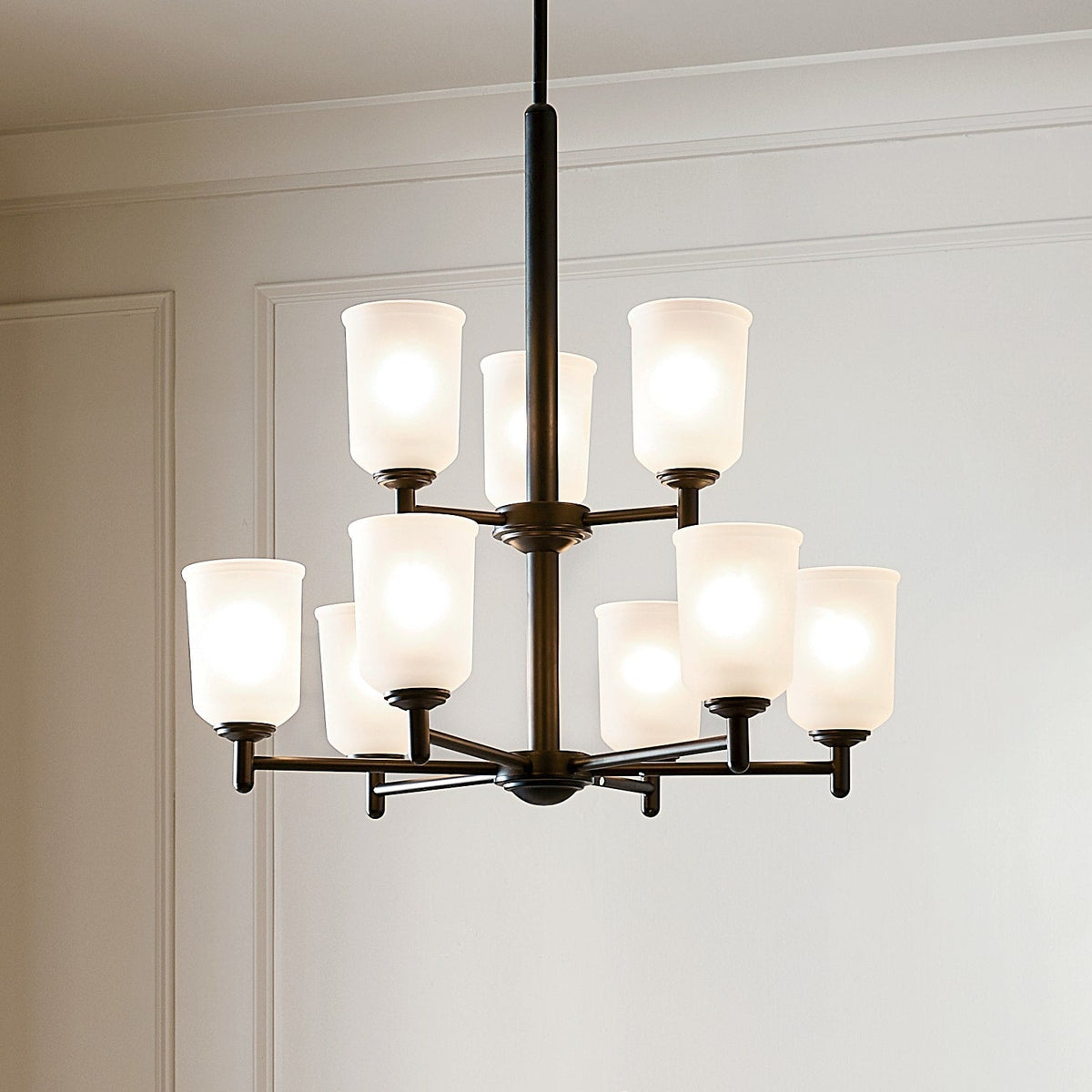 Kichler Shailene 9-Light Black Transitional Chandelier