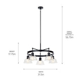 Kichler Eastmont 5-Light Black Vintage Chandelier