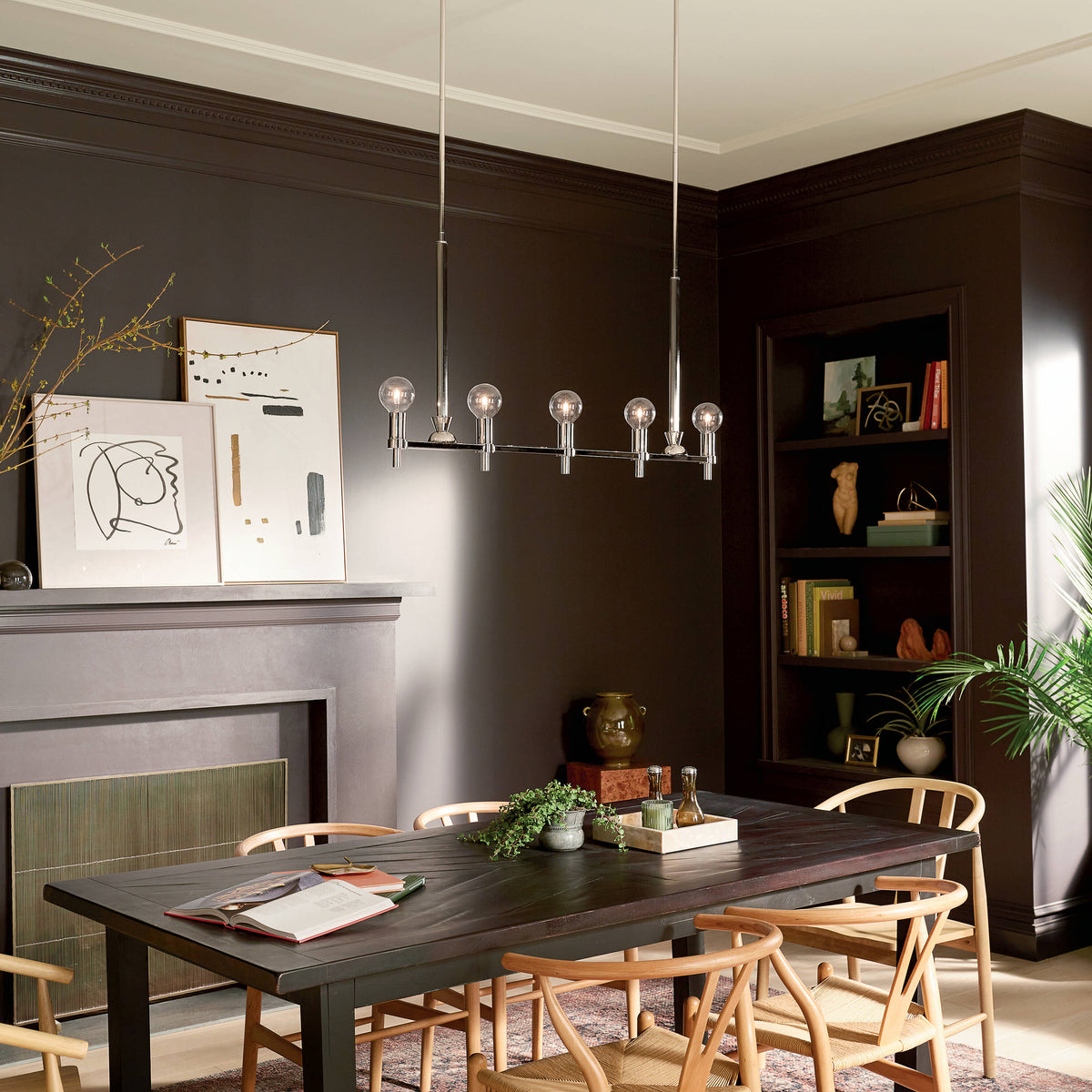 Kichler Torvee 5-Light Brushed Nickel Vintage Chandelier