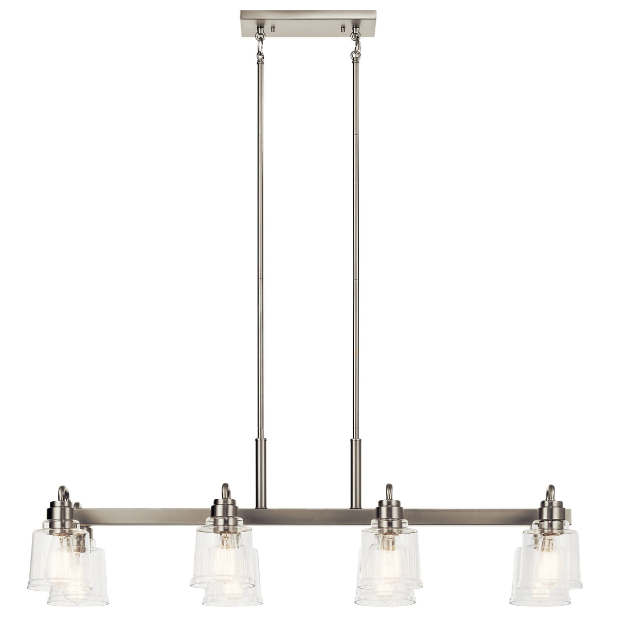 Kichler Aivian 8-Light Brushed Nickel Vintage Chandelier