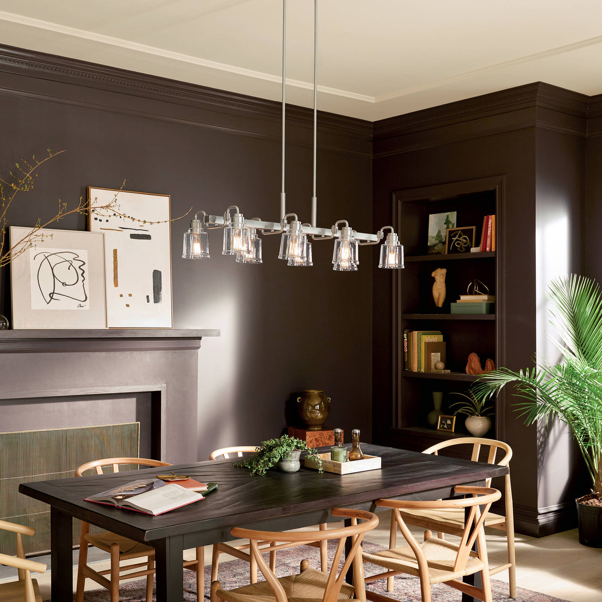 Kichler Aivian 8-Light Brushed Nickel Vintage Chandelier