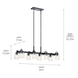 Kichler Aivian 8-Light Black Vintage Chandelier