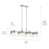 Kichler Aivian 8-Light Brushed Nickel Vintage Chandelier