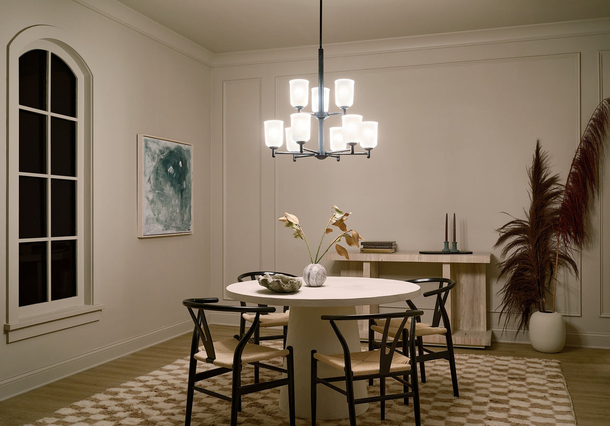 Kichler Shailene 9-Light Black Transitional Chandelier