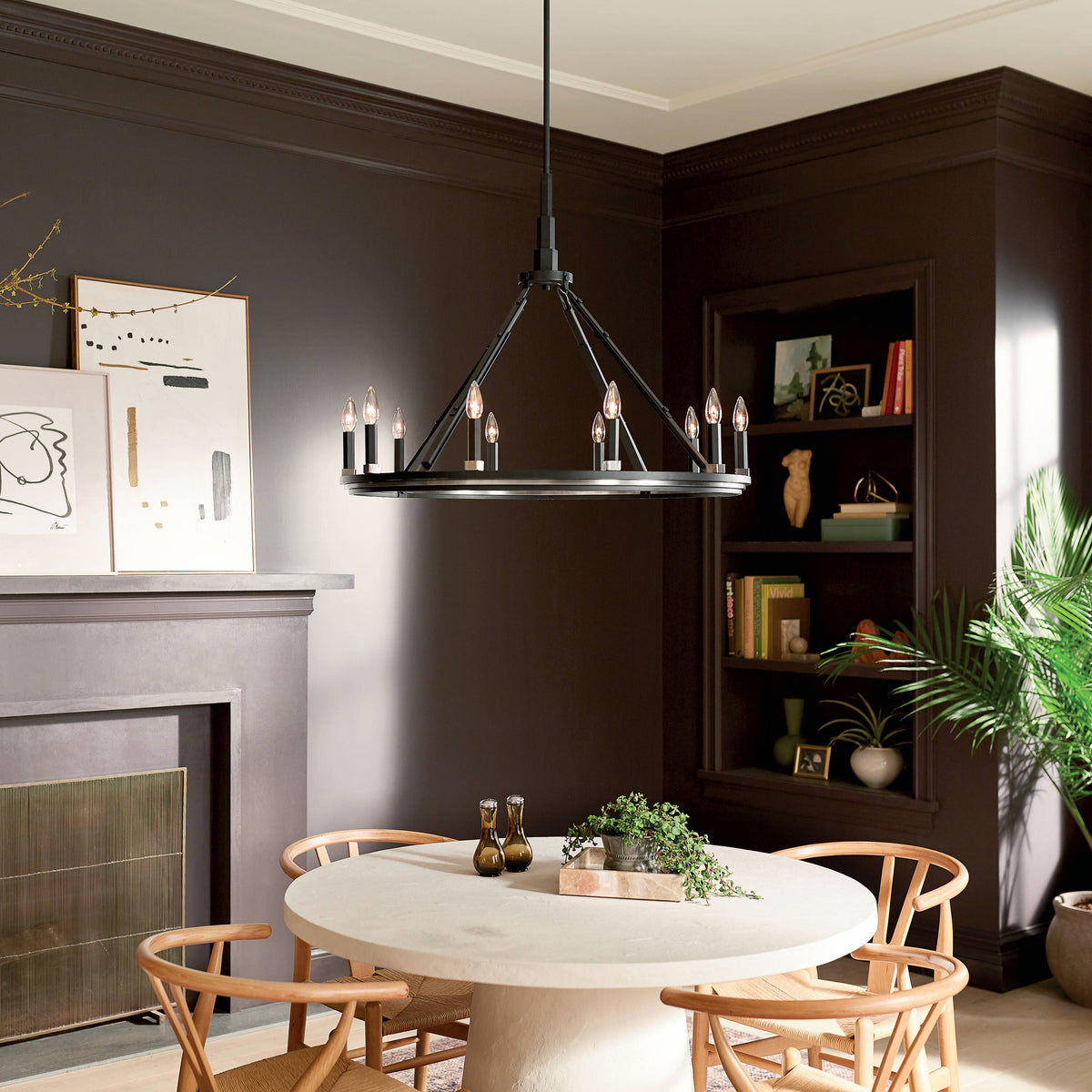 Kichler Emmala 10-Light Black Vintage Chandelier