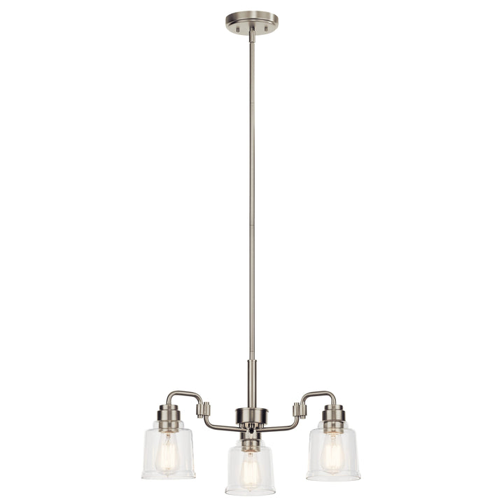 Kichler Aivian 3-Light Brushed Nickel Vintage Chandelier