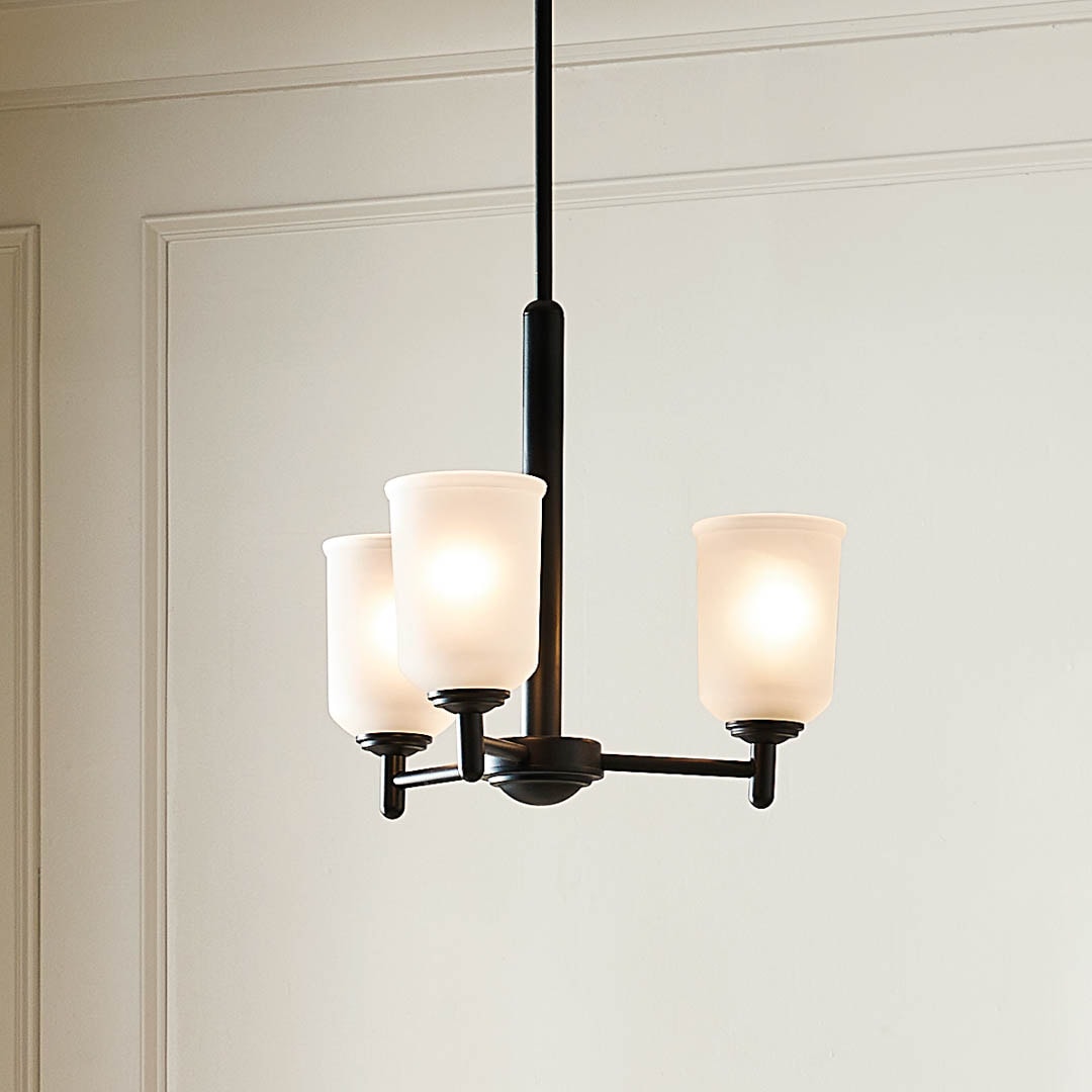 Kichler Shailene 3-Light Black Transitional Chandelier