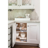 Rev-A-Shelf Cloud 37.63-in W x 24.44-in H 2-Tier Blind Corner Cabinet Pull-Out Organizer, Maple