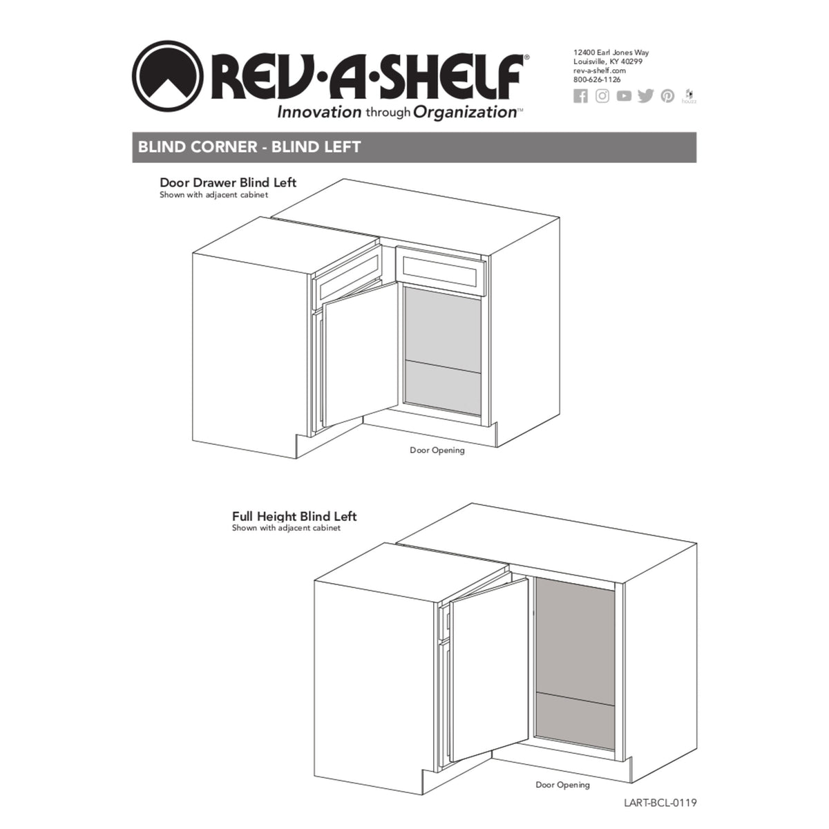 Rev-A-Shelf 32.25-in W x 21-in H 2-Tier Pull-Out Metal Cabinet Organizer, Chrome