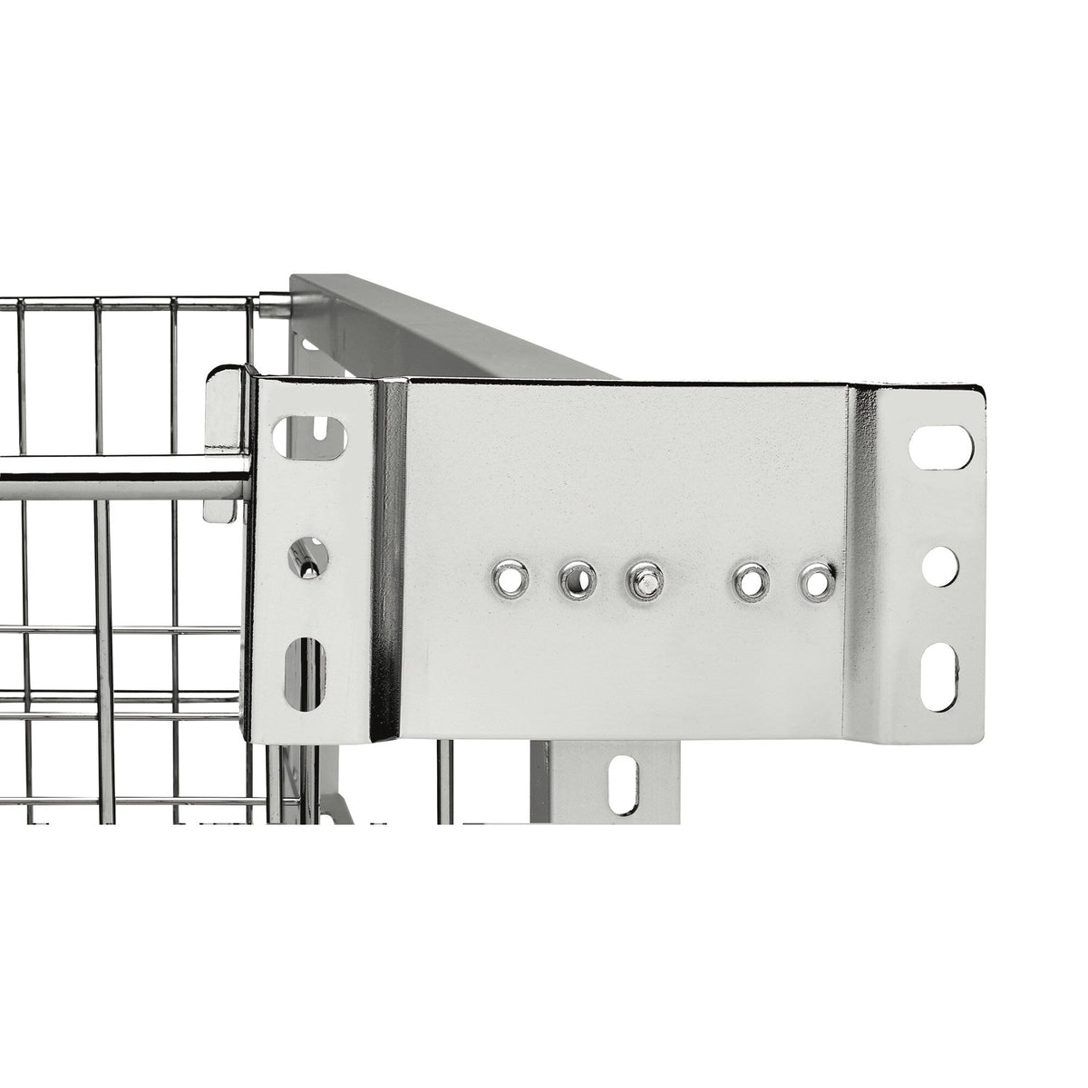 Rev-A-Shelf 1.5-in W x 8-in H Door-Mount Extension Brackets Kit for 5349 Waste Containers, Metallic Silver