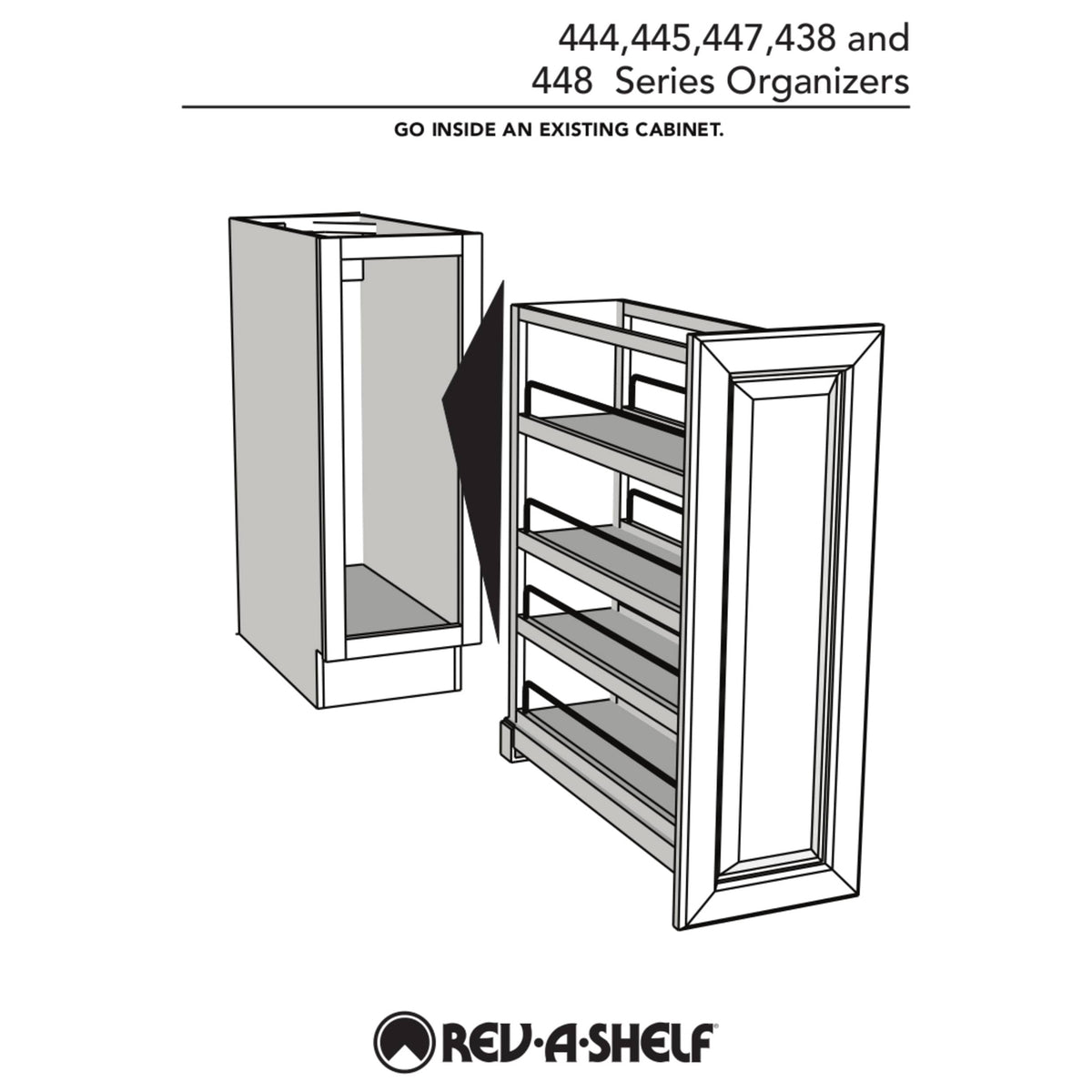 Rev-A-Shelf 7-in W x 4.875-in H 1-Tier Mounted Natural Maple Wood Spice Rack Insert, 21-in D