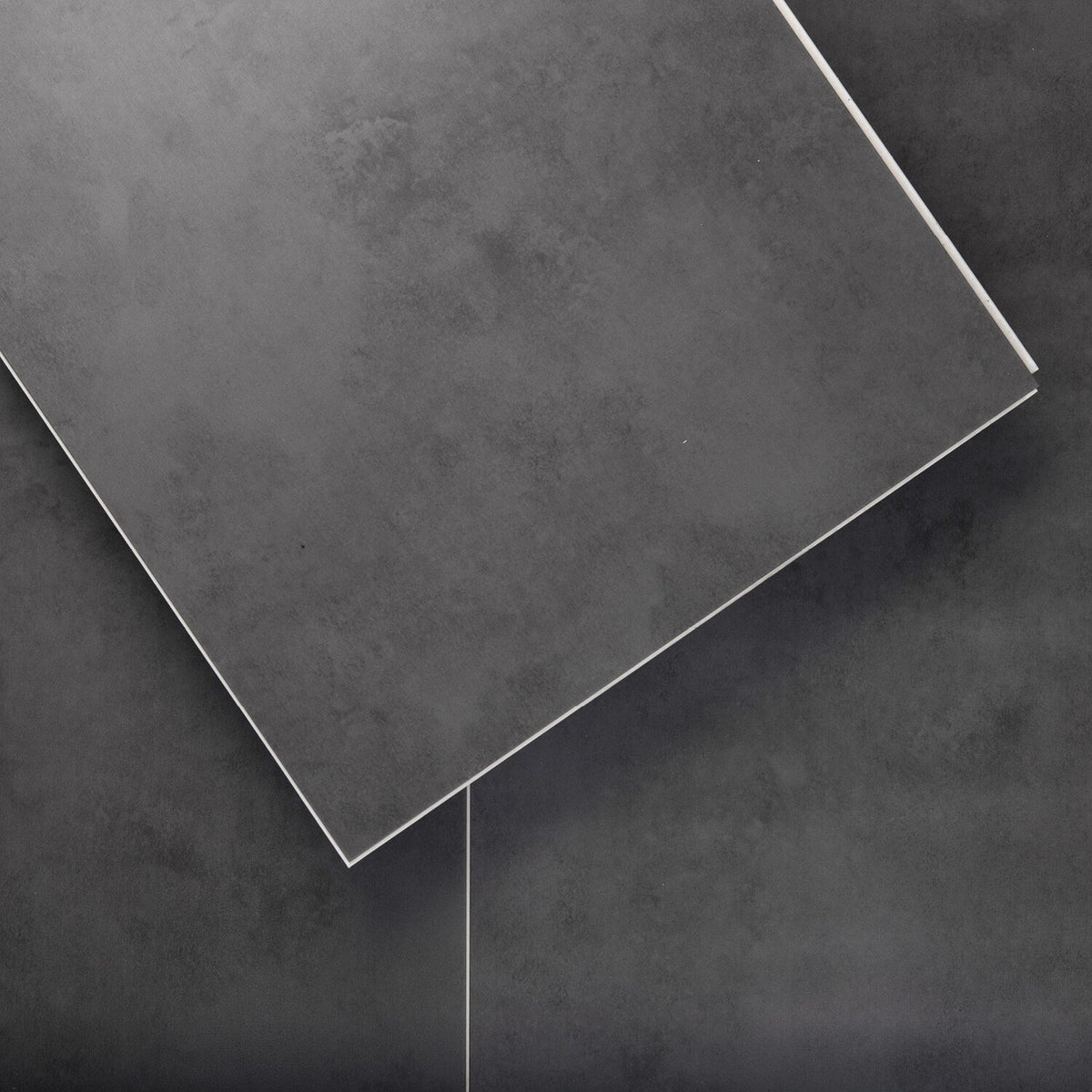 Lucida USA (Sample) Terracore Gauged Slated Gray Stone Look 22-mil Interlocking Luxury Vinyl Plank