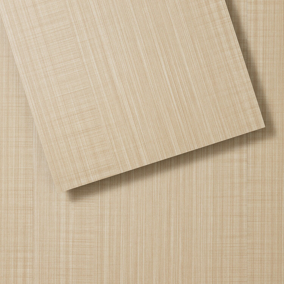 Lucida USA (Sample) FabCore Caramel Weave Brown Patterned Look 28-mil Waterproof Glue Down Vinyl Tile