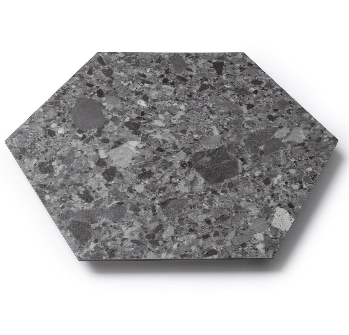 Lucida USA Charcoal Quartz Gray Stone Look 28-mil x 9-in W x 10-in L Waterproof Glue Down Luxury Vinyl Tile Flooring (12.25-sq ft/ Carton)