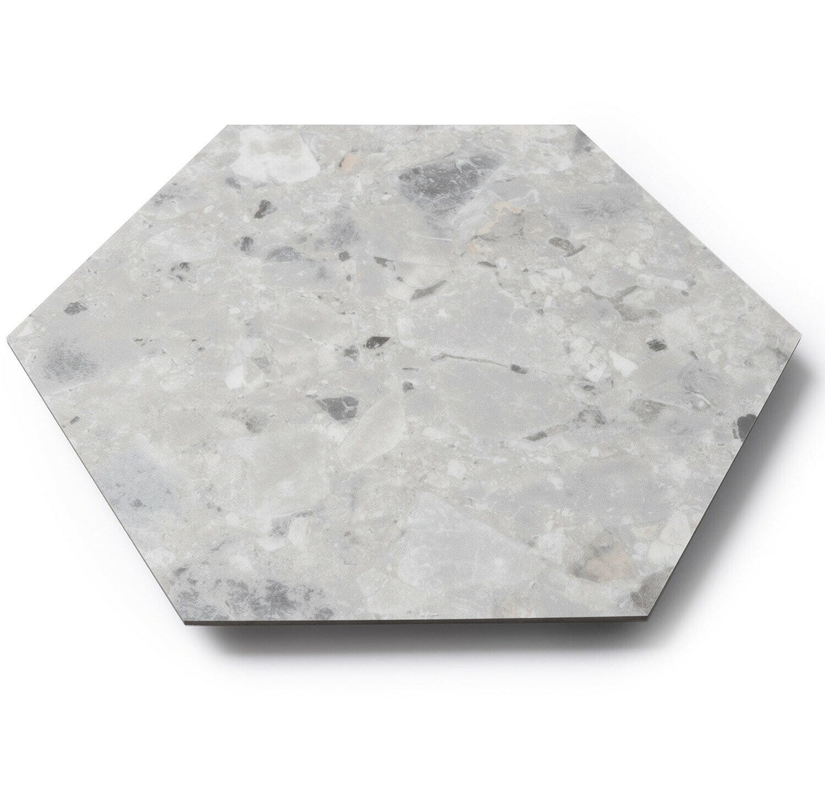 Lucida USA Bone Quartz Gray Stone Look 28-mil x 9-in W x 10-in L Waterproof Glue Down Luxury Vinyl Tile Flooring (12.25-sq ft/ Carton)