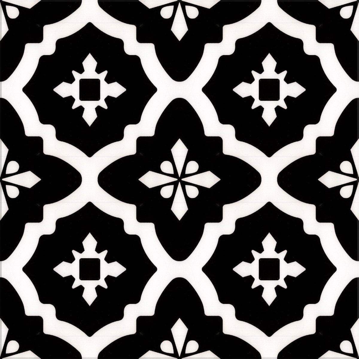 Lucida USA Dark Venetian Black Patterned Look 12-mil x 12-in W x 12-in L Waterproof Peel and Stick Vinyl Tile Flooring (36-sq ft/ Carton)