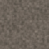 Lucida USA (Sample) FabCore Faded Block Brown Patterned Look 28-mil Water Resistant Glue Down Vinyl Tile