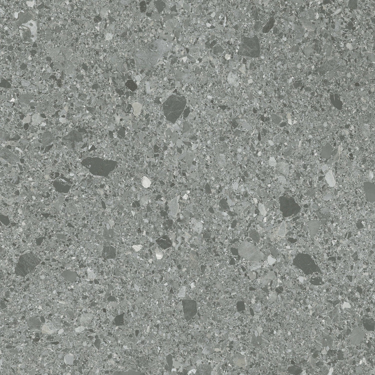 Lucida USA (Sample) MosaiCore Gray Quartz Gray Stone Look 28-mil Waterproof Glue Down Vinyl Tile
