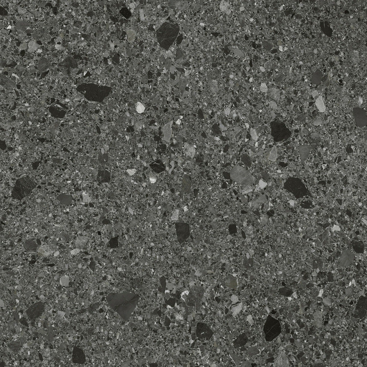 Lucida USA (Sample) MosaiCore Charcoal Quartz Gray Stone Look 28-mil Waterproof Glue Down Vinyl Tile