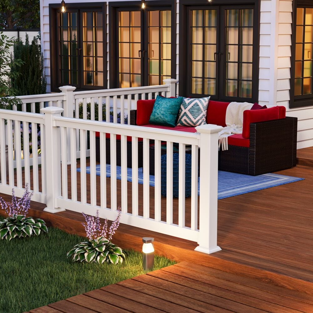 Freedom Lincoln White Vinyl Deck Rail Kit