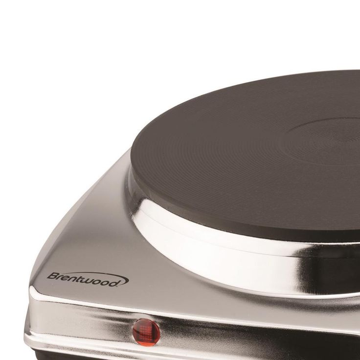 1000W Single Burner 10 in. Silver Electric Hot Plate
