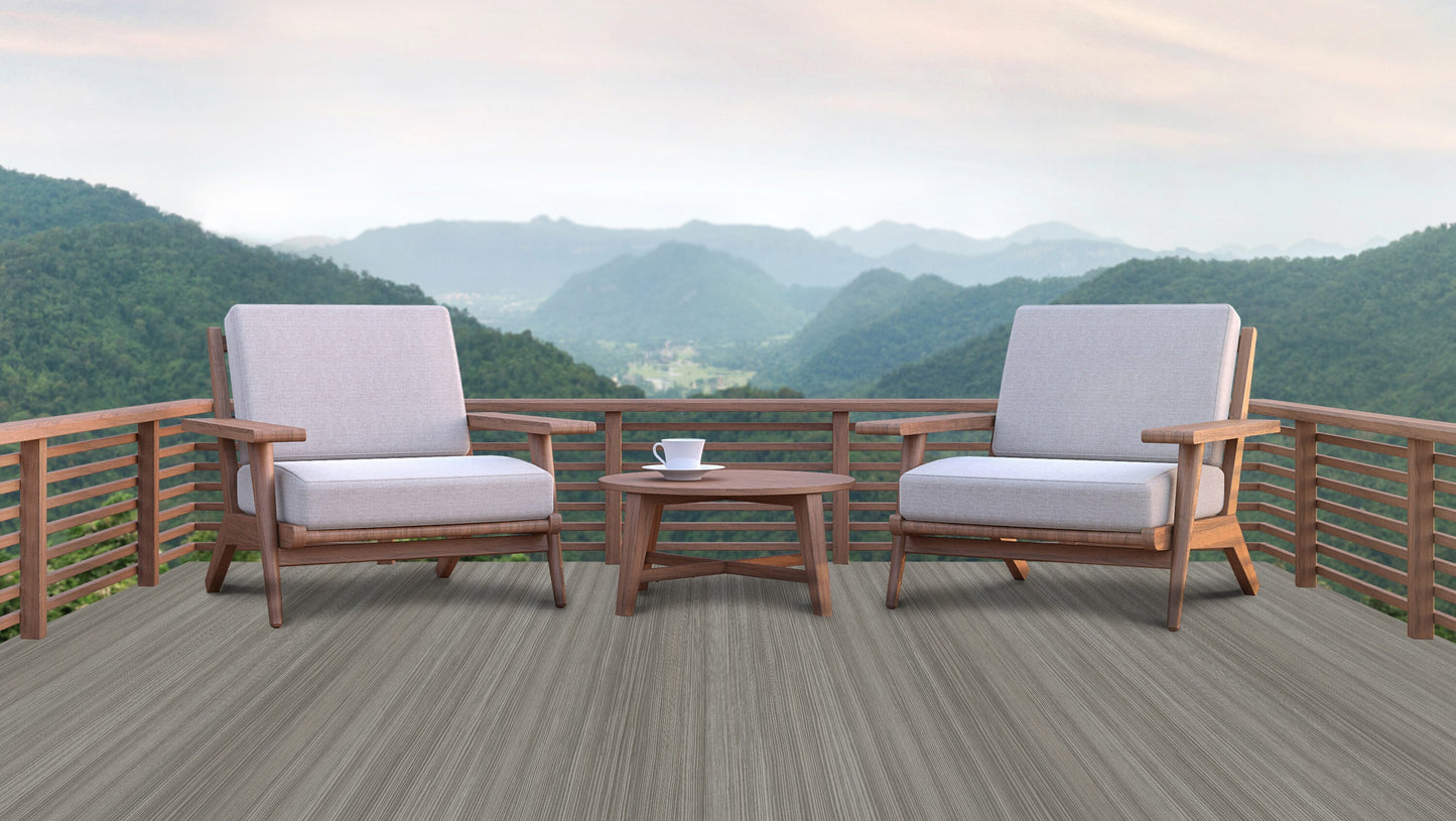 Dec-Tec Ridgeline Tan PVC Deck Flooring Roll, Water Resistant Membrane, DIY Peel and Stick, 240-in x 37-in, Low Maintenance, Fire Rated