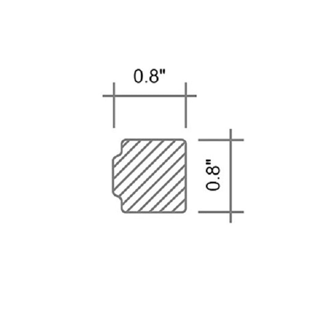 Apollo Tile 10-Pack Snow White 1-in x 12-in Marble Pencil Tile (0.667-sq. ft/ Carton)