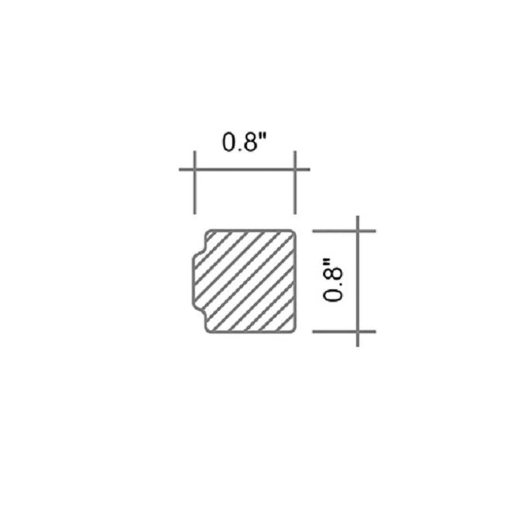 Apollo Tile 10-Pack Gray 1-in x 12-in Marble Pencil Tile (0.667-sq. ft/ Carton)