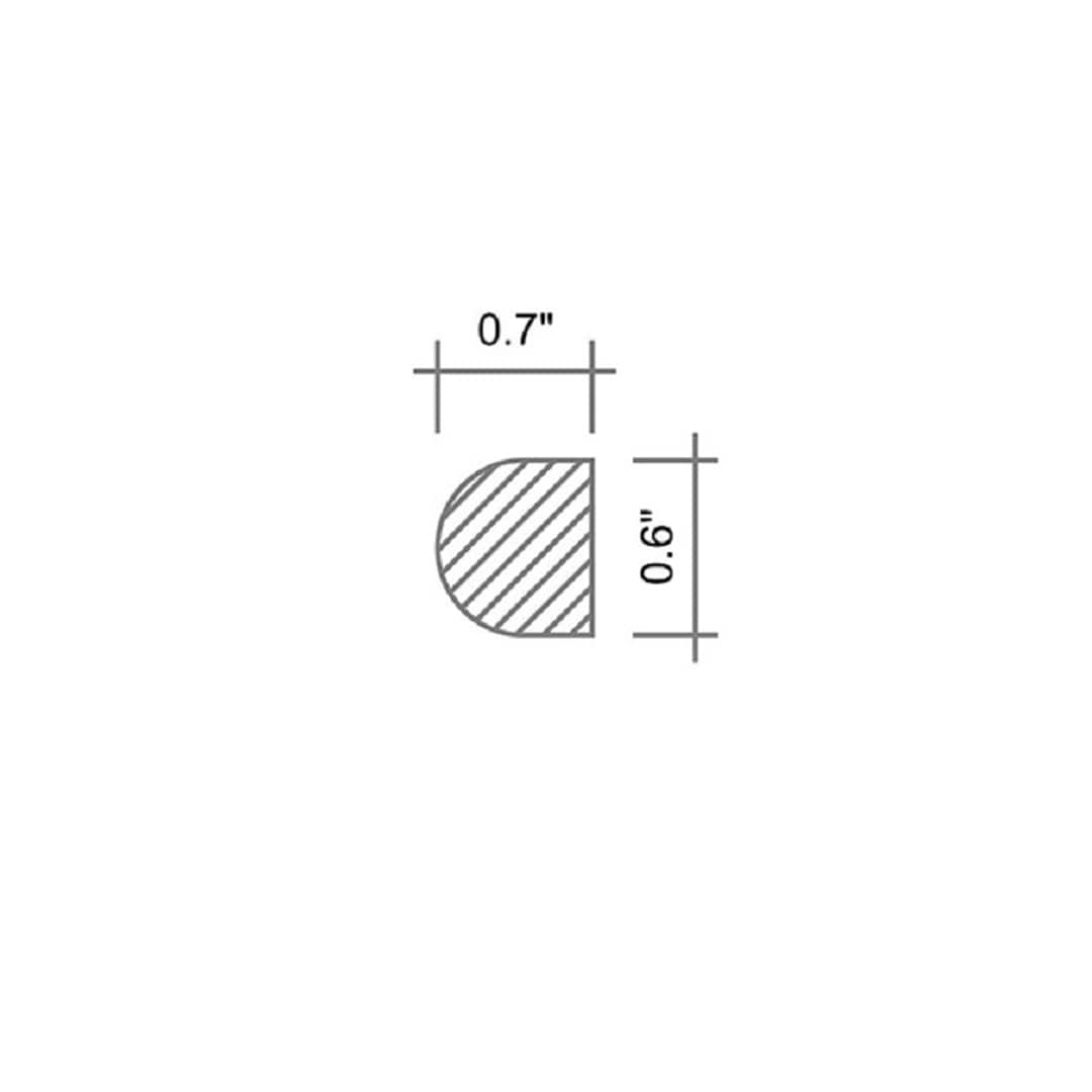 Apollo Tile 10-Pack White 1/2-in x 12-in Marble Pencil Tile (0.5-sq. ft/ Carton)