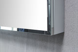 Forclover KF 23-in x 30-in Surface/Recessed Mount Satin Mirrored Soft Close Medicine Cabinet