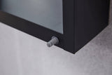 Forclover KF 15-in x 36-in Surface/Recessed Mount Black Mirrored Soft Close Medicine Cabinet