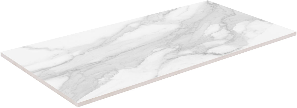 Satori Regent Statuario Abisso 24-in x 48-in Polished Porcelain Marble Look Floor and Wall Tile (7.75-sq. ft/ Piece)