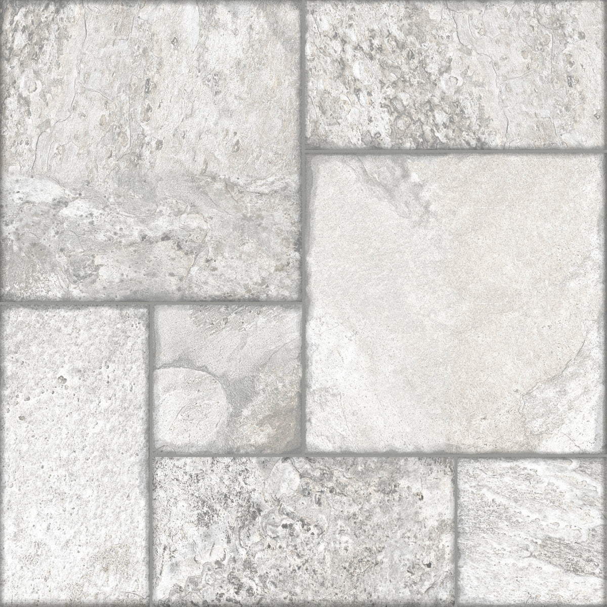 Satori Carmen Charcoal Versailles 18-in x 18-in Matte Porcelain Patterned Floor and Wall Tile (2.18-sq. ft/ Piece)