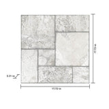 Satori Carmen Charcoal Versailles 18-in x 18-in Matte Porcelain Patterned Floor and Wall Tile (2.18-sq. ft/ Piece)