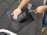 IPS Roofing Products 4IN1 PVC Vent and Pipe Flashing, 1-1/4-in to 4-in, 12-in x 16-in