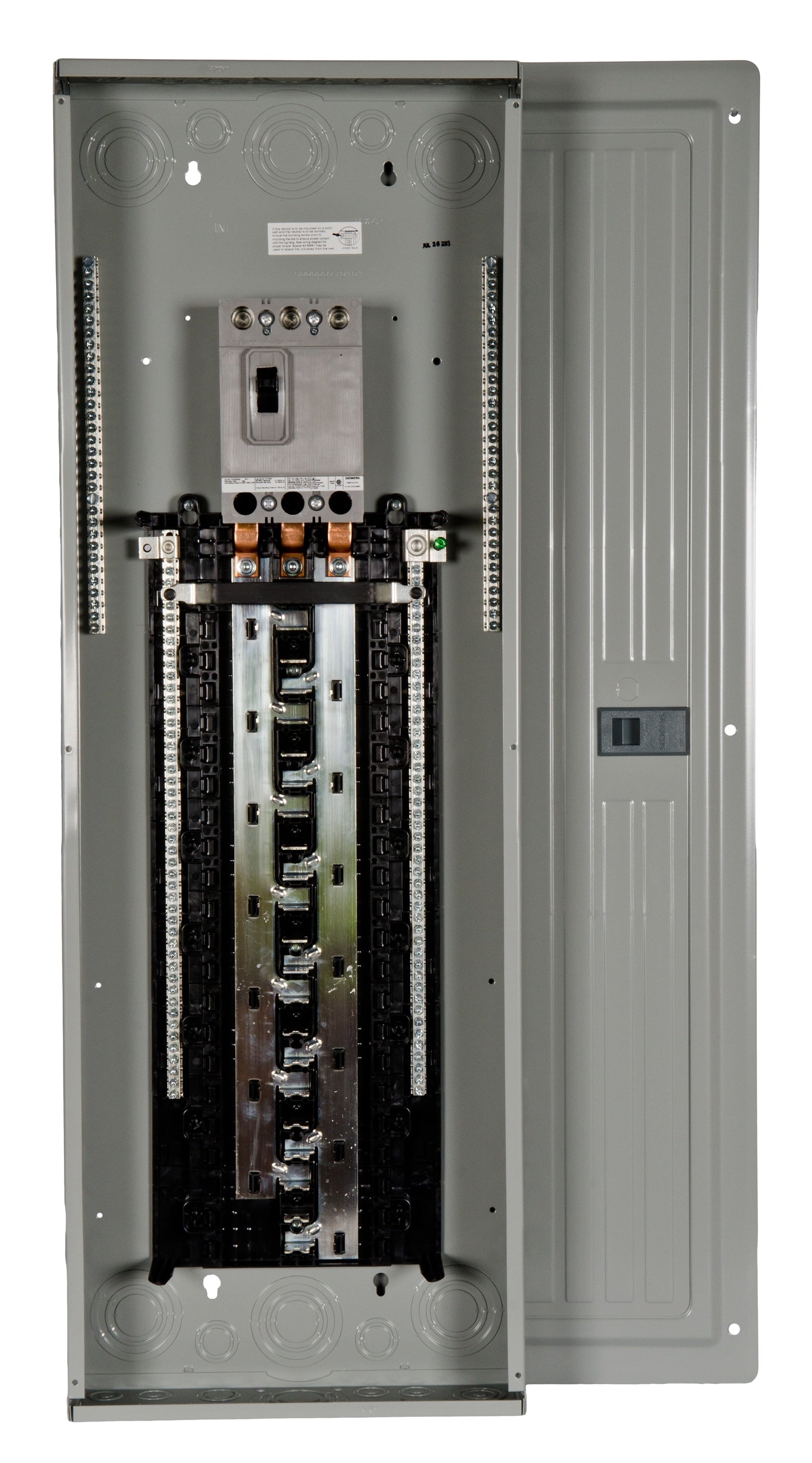 Siemens PL 200-Amp 42-space load center - front view