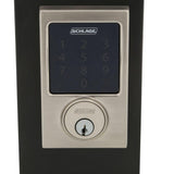 Century Satin Nickel Connect Smart Door Lock with Alarm - Super Arbor