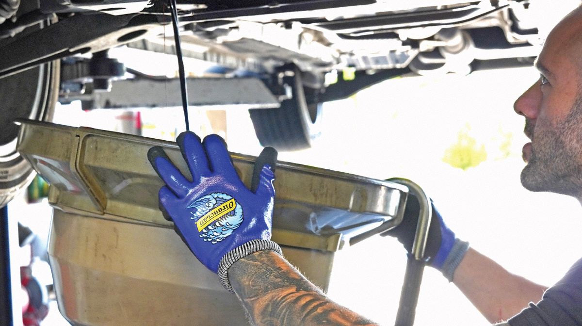 IRONCLAD Hydro Series Nitrile Coated Gloves, Size L, Gray