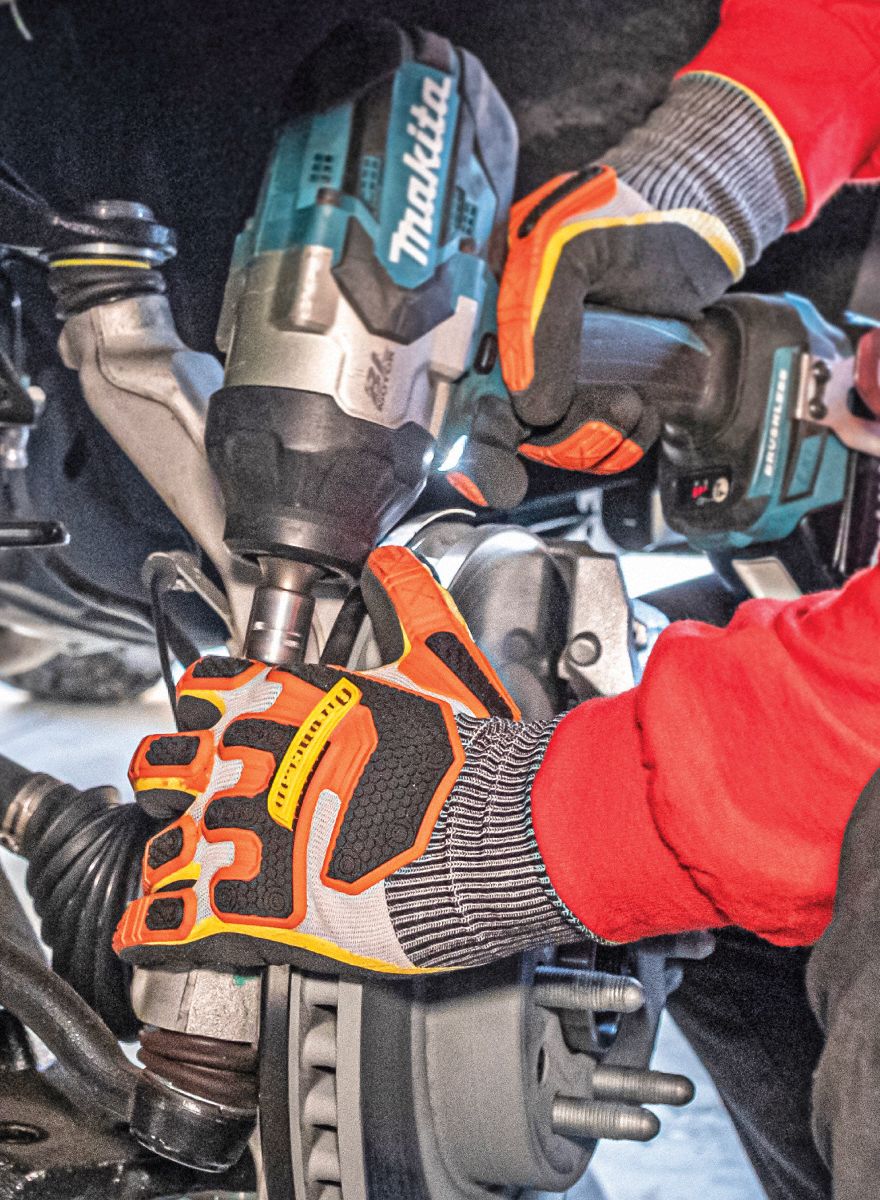 IRONCLAD Octane Nitrile Knit Glove - XS, Double Dipped, Gray