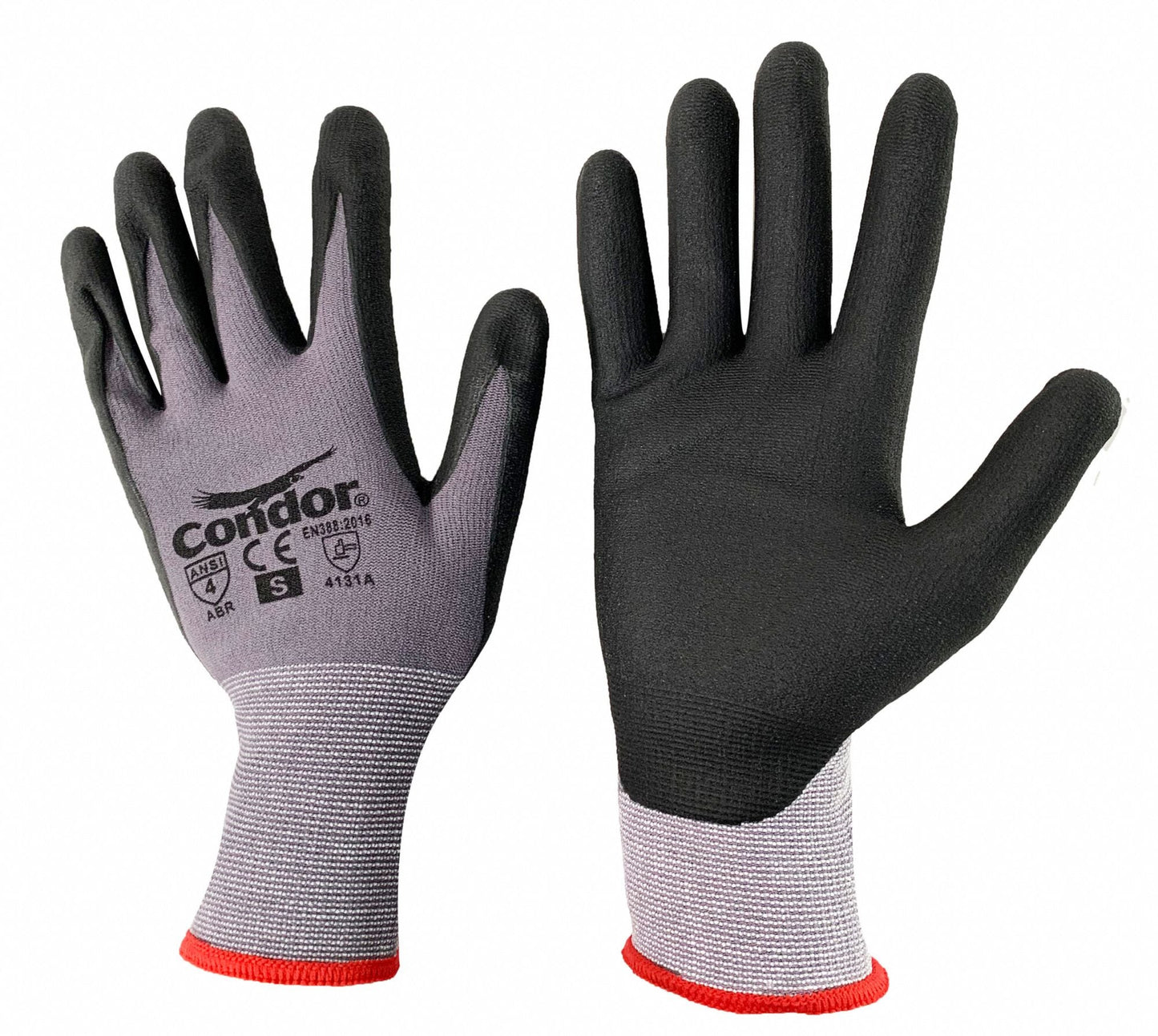 CONDOR Sandy Nitrile Coated Gloves XS - ANSI Level 4 Abrasion
