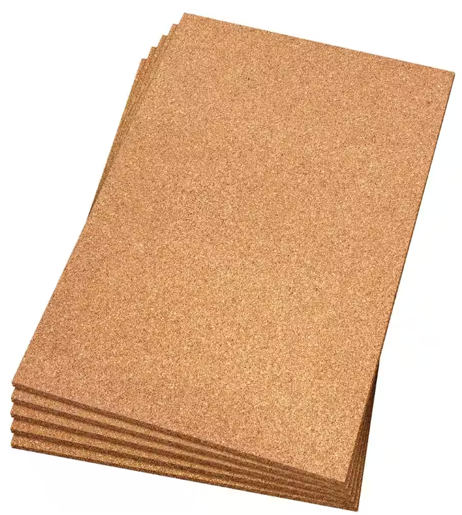 30 sq. ft. 2 ft. Wide x 3 ft. Long x 6mm Thick Natural Cork Sound Dampening Underlayment Sheets